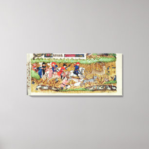 november; herenjacht canvas afdruk