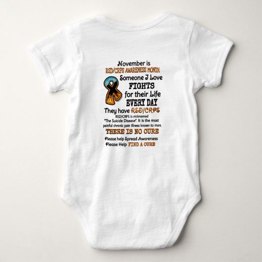 November... iemand waar ik van hou romper (Achterkant)