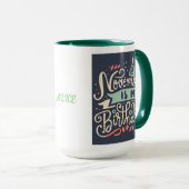 November is mijn verjaardag typografie illustratie mok (Voorkant rechts)