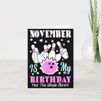 November Is Verjaardag De Hele Maand Grappig Kaart
