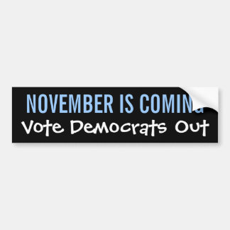 NOVEMBER KOMT - STEMMEN BUMPERSTICKER