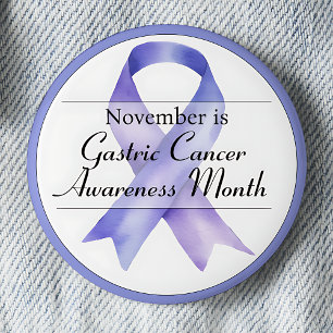 November Maag Kanker Bewustzijnsmaand Ronde Button 5,7 Cm