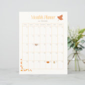 November Maandelijkse Planner (Staand voorkant)