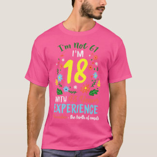November Meisjes Bloemen T-shirt 61 jaar oud IM ni