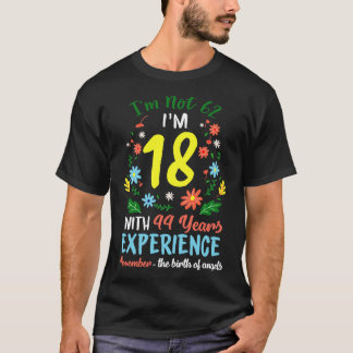 November Meisjes Bloemen T-shirt 62 Jaar Oud IM Ni
