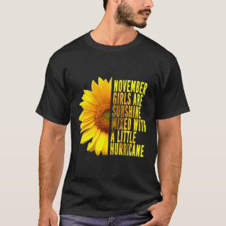 November Meisjes Zonneschijn Gemengde orkaan Zonne T-shirt