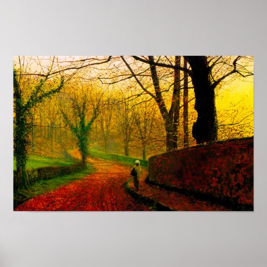 November Middag Stapleton Park Grimshaw Poster (Voorkant)