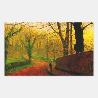 November Middag Stapleton Park Grimshaw Rechthoekige Sticker