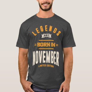 November november jl. worden giftlegende geboren i t-shirt