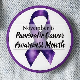 November Pancreatic Cancer Awareness Month Ronde Button 5,7 Cm