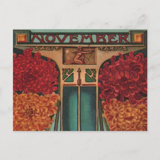 November - Sagittarius Briefkaart (Voorkant)