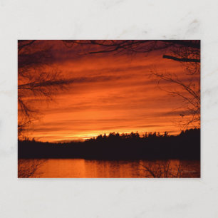 November Sunset Briefkaart