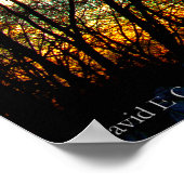 November Sunset van mijn Venster Poster (Hoek)