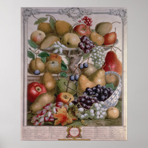 November "Twaalf maanden fruit" Poster