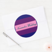"November Wedding" Elegant Sticker - Gepersonalise (Envelop)