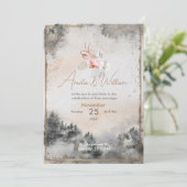 November Wedding Invitation (Debout devant)