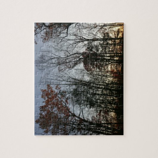 November zonsondergang legpuzzel (Verticaal)