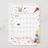 Novembre 2022 Calendrier Bonne Invitation Annivers (Devant)