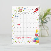 Novembre 2022 Calendrier Bonne Invitation Annivers (Debout devant)