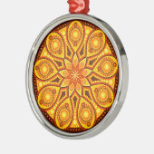 Novembre Birthstone Topaz Mandala Ornement (Gauche)
