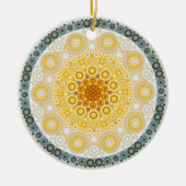 Novembre Citrine Birthstone Mandala Ornement (Devant)