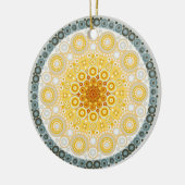Novembre Citrine Birthstone Mandala Ornement (Gauche)