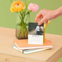 Novembre Moments : Portrait Easel Calendrier 2026