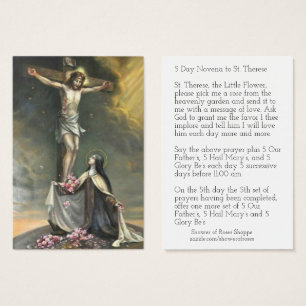 Novena de roses de rose de crucifix de St Therese
