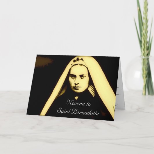 Novena naar Saint Bernadette Kaart (Voorkant)