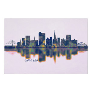 Novi Sad Skyline Perfect Poster