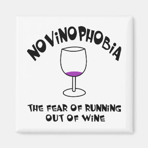 Novinofobie Leeg Glas Magneet