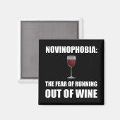Novinofobie Wijn Magneet (Voorkant / Achterkant)