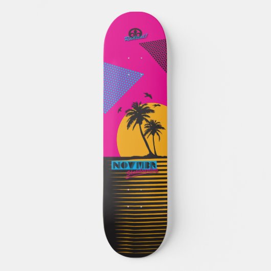 Novmbr Sunset Skateboard (Voorkant)