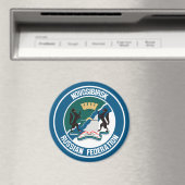 Novosibirsk Round Emblem Magneet (Insitu (Vaatwasser))
