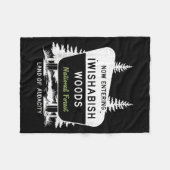 Now Entering Iwishabish Woods National Forest  Fleece Deken (Voorkant (Horizontaal))