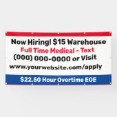 Now Hiring Building Banner (Horizontaal)
