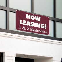 Now Leasing Custom Banner