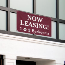 Now Leasing Custom Banner