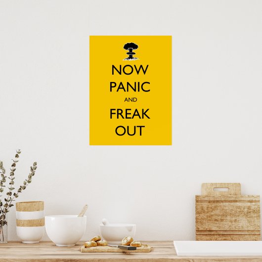 Now Panic and Freak Out poster (Cuisine)