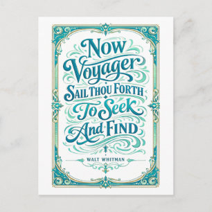 "Now Voyager" citaat Briefkaart