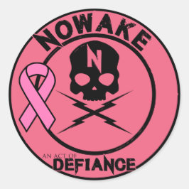 NOWAKE "An Act of Defiance" BCA-Stickers Ronde Sticker
