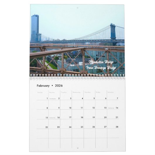 Nowhere But New York Wall Calendar Kalender (Feb 2026)