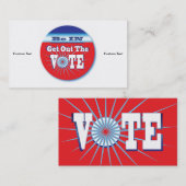 NowPower • VOTE ! Carte de visite (Devant / Derrière)