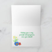 Nowruz à travers la carte Miles Goldfish Daffodils (Intérieur)