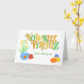 Nowruz de la carte All Us Goldfish and Daffodils (Fleur jaune)