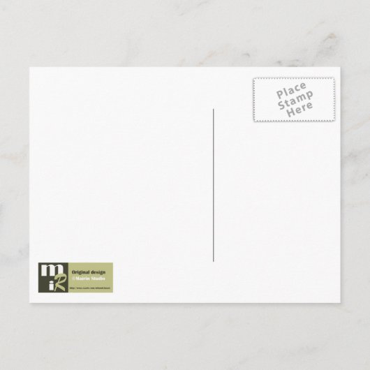 Nowruz Moubarak. Carte postale du Nouvel An perse (Dos)