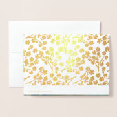 Nowruz Moubarak. Véritable Foil Perse Cartes de No (Derrière avec enveloppe)