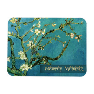 Nowruz Mubarak. Perzisch Nieuwjaar — Cadeaumagneet Magneet