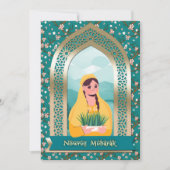 Nowruz Mubarak Perzisch Nieuwjaar Partij Kaart (Voorkant)