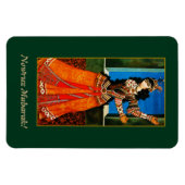 Nowruz Mubarak Perzische nieuwjaarsgeschenk magnee Magneet (Horizontaal)